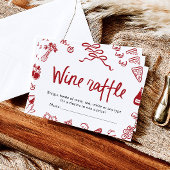 Modernes elegantes Black Bow Raffle Game Ticket Einladung