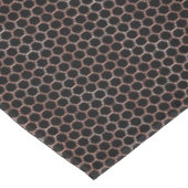 Modernes elegantes Black & Gold Bee Honeycomb Must Tischdecke (Schrägansicht)