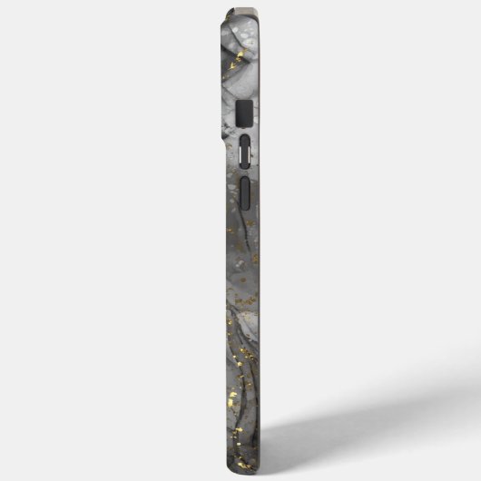 Modernes elegantes Black Gold Marble Case-Mate iPhone Hülle (Rückseite / Links)