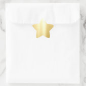 Modernes, elegantes Blank-Template-Gold-Look für G Stern-Aufkleber (Tasche)