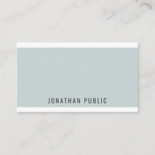 Modernes Elegantes Blaues Grün Personalisiert Mini Visitenkarte