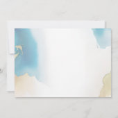 Modernes elegantes Blue Baptisc-Foto Einladung (Rückseite)