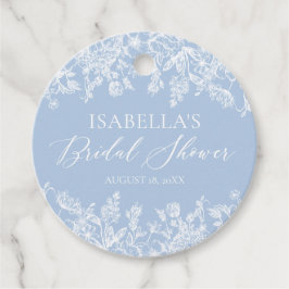 Modernes Elegantes Blue Brautparty Geschenkanhänger