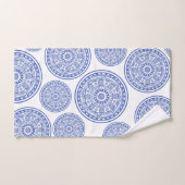 Modernes Elegantes Blue Mandala Badhandtuch Set (Handtuch)