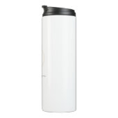 Modernes, elegantes, Blume-Circle, Monogramm - Nam Thermosbecher (Nach rechts gedreht)
