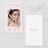 Modernes & elegantes Blumengestein Pinselstrich St Visitenkarte (Vorne/Hinten)