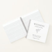 Modernes, elegantes Blumenstrauß-Gästebuch Notizblock (Innenseite)