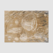 Modernes, elegantes Boho Muster Abstraktes Gewebe Seidenpapier (Vorderseite)