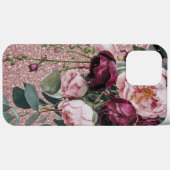 Modernes elegantes bordeauxrosa Rosa Case-Mate iPh iPhone Hülle (Rückseite (Horizontal))