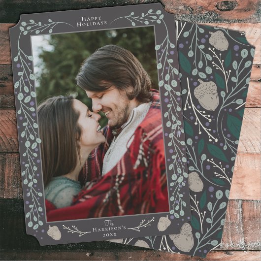 Modernes elegantes botanisches Foto Weihnachten