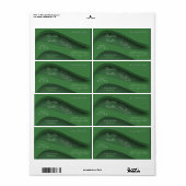 Modernes, elegantes botanisches Kosmetiklabel (Vorne)