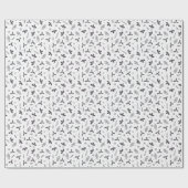 Modernes elegantes botanisches Weihnachtsgeschenk Geschenkpapier (Flach)