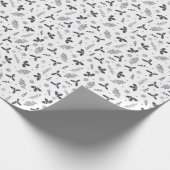 Modernes elegantes botanisches Weihnachtsgeschenk Geschenkpapier (Ecke)
