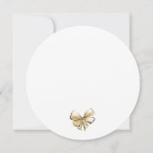 Modernes, elegantes Braut-Hochzeitgown-Brautparty Einladung (Rückseite)