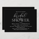 Modernes elegantes Brautparty Dinner und Party Einladung (Vorne/Hinten)