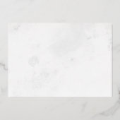 modernes, elegantes Brautparty Folieneinladung (Rückseite)