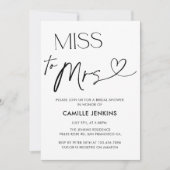 Modernes elegantes Brautparty Foto Einladung (Vorderseite)