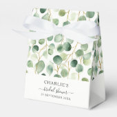 Modernes elegantes Brautparty im Grünen Geschenkschachtel (Vorderseite)