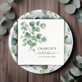 Modernes elegantes Brautparty im Grünen Serviette