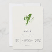 Modernes Elegantes Brautparty im Tessin Einladung (Vorderseite)