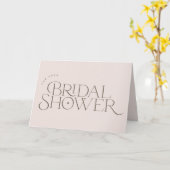 Modernes, elegantes Brautparty Karte (Gelbe Blume)