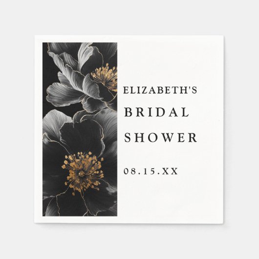 Modernes Elegantes Brautparty Napkins Serviette (Vorderseite)