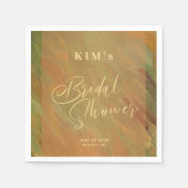 Modernes, elegantes Brautparty Serviette (Vorderseite)