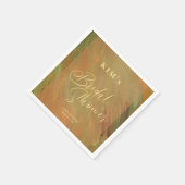 Modernes, elegantes Brautparty Serviette (Ecke)