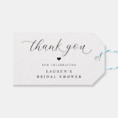 Modernes elegantes Brautparty Vielen Dank für Ihre Geschenkanhänger (Vorderseite (Horizontal))