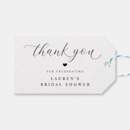 Modernes elegantes Brautparty Vielen Dank für Ihre Geschenkanhänger