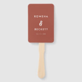 Modernes, elegantes Brautprogramm Fächer (Vorderseite)