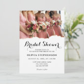 Modernes elegantes Bridesmaids-Brautparty Einladung (Stehend Vorderseite)