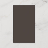 Modernes elegantes Brown Kraft Paper Consultant Visitenkarte (Rückseite)