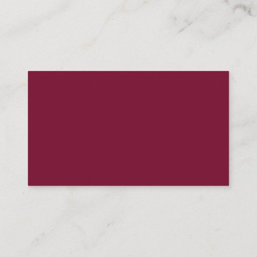 Modernes elegantes Burgundy Wedding Website QR Cod Begleitkarte (Rückseite)