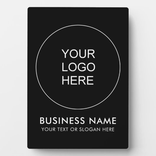 Modernes elegantes Business-Logo hier Vorlage Best Fotoplatte (Vorderseite)