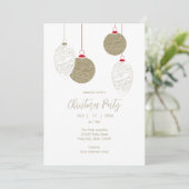 Modernes Elegantes Business Weihnachten Party Einladung (Stehend Vorderseite)