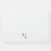 Modernes elegantes Calligraphy Wedding Guest Book Gästebuch (Rückseite)