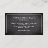 Modernes elegantes Chalkboard Horseshoe Farrier Visitenkarte (Rückseite)