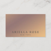 Modernes Elegantes Chic Ombre Beruflich Visitenkarte (Vorderseite)