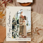 Modernes elegantes Collage Foto Frohe Weihnachten