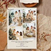 Modernes elegantes Collage Foto Frohe Weihnachten