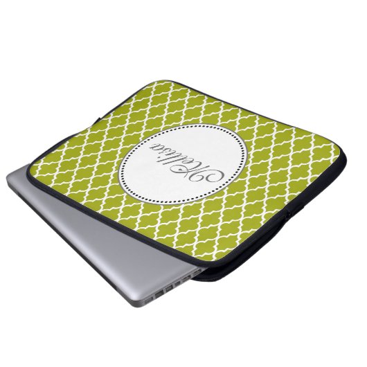 Modernes, elegantes, cooles, Limones Quatrefolionm Laptopschutzhülle (Vorne Knopf)