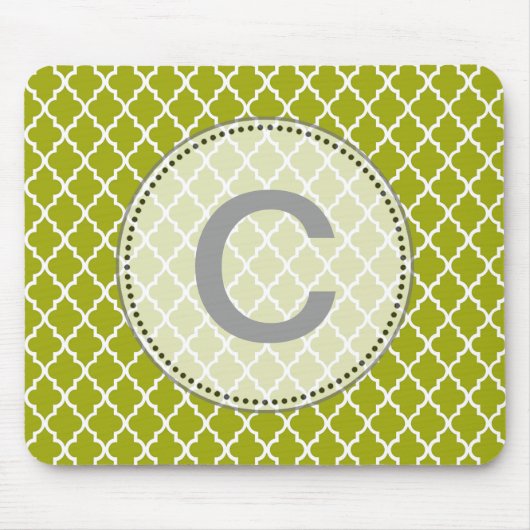 Modernes, elegantes, cooles, Limones Quatrefolionm Mousepad (Vorne)