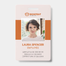 Modernes elegantes Corporate Employee Foto ID Abze Ausweis