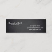Modernes, elegantes Dental Assistant Dentist Tooth Mini Visitenkarte (Rückseite)