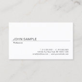 Modernes elegantes Design Beruflich Einfach Schlic Visitenkarte (Vorderseite)