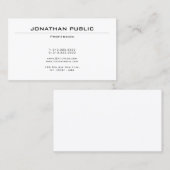 Modernes elegantes Design Beruflich Schlicht Visitenkarte (Vorne/Hinten)