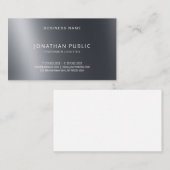 Modernes Elegantes Design Beruflich Stilvoll Schli Visitenkarte (Vorne/Hinten)