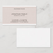 Modernes elegantes Design Berufliche Coole Vorlage Visitenkarte (Vorne/Hinten)