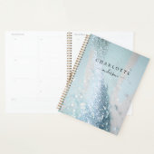 Modernes, elegantes Design, Glitzer, blau-silber Planer (Anzeige)
